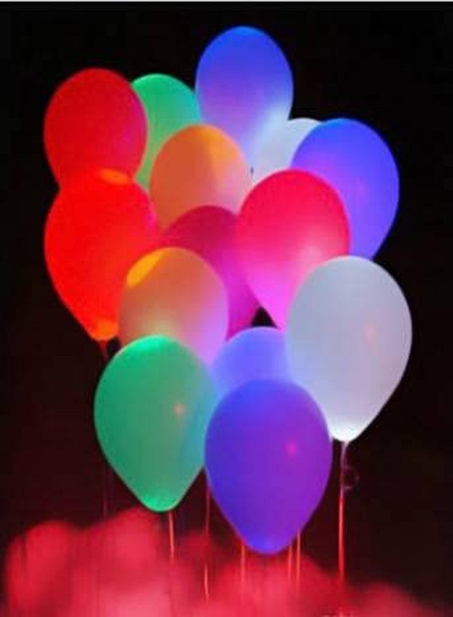 INFISPACE Rubber Led Balloons With Colour Changing Luminous Flashing Light (Pack Of 10) - Image 4